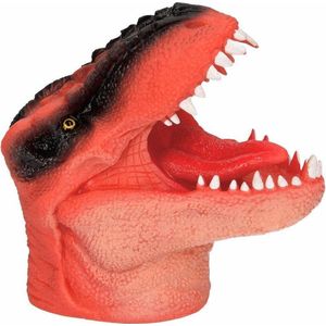 Depesche - Dino World handpop - oranje 14 cm