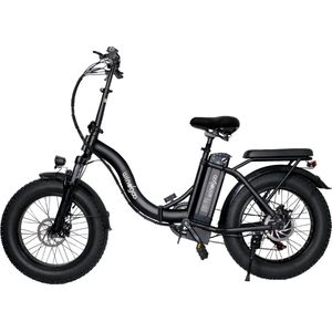 Windgoo E20 Pro - Fatbike - Elektrische Fiets - Vouwfiets - 20 Inch - 250W - 12.5Ah - APP - Zwart