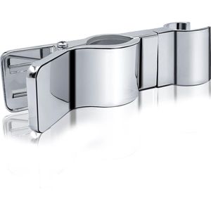 Douchekophouder, verstelbare handdouchehouder, draaibaar, metalen douchehouder, houders zonder boren, 20-29 mm, zilver