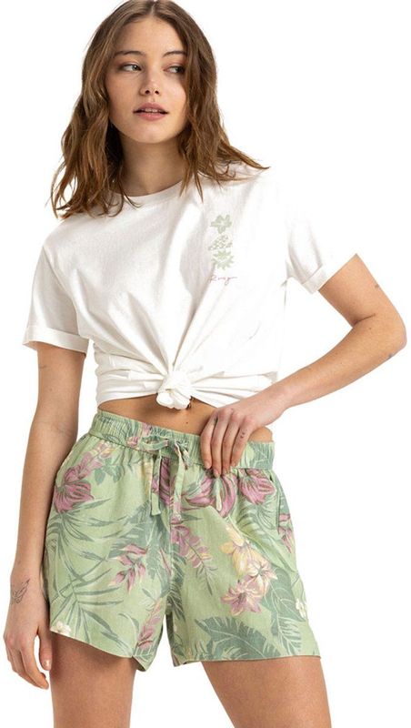 Roxy - Lekeitio Break Mid Printed - Korte Sportbroek - Groen - Sportline-collectie