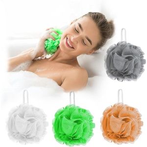 4 x Loofah Ultra Soft Mesh Poef Badspons Set - Douchesponzen voor een Luxe Reiniging in 4 Kleuren