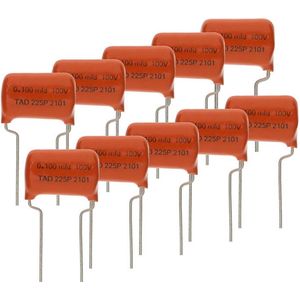 TAD V101225P/10 Sprague Orange Drop 225P Capacitor 0.100uF - 10-Pack