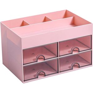 Lade-organizer, bureau-organizer, houder voor kantoorbenodigdheden, bureau-organizer - roze