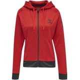 Hummel - hmlACTION Poly Zip Hoodie - Dames - Zwart - Polyester