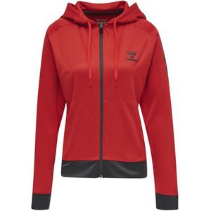 Hummel - hmlACTION Poly Zip Hoodie - Dames - Zwart - Polyester