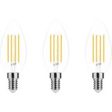 Modee - E14 LED Lamp - Neutraal Wit - LED Filament Kaarslamp B35 - 7W - 806lm - Vervangt 60W Halogeen Gloeilamp - 3 stuks