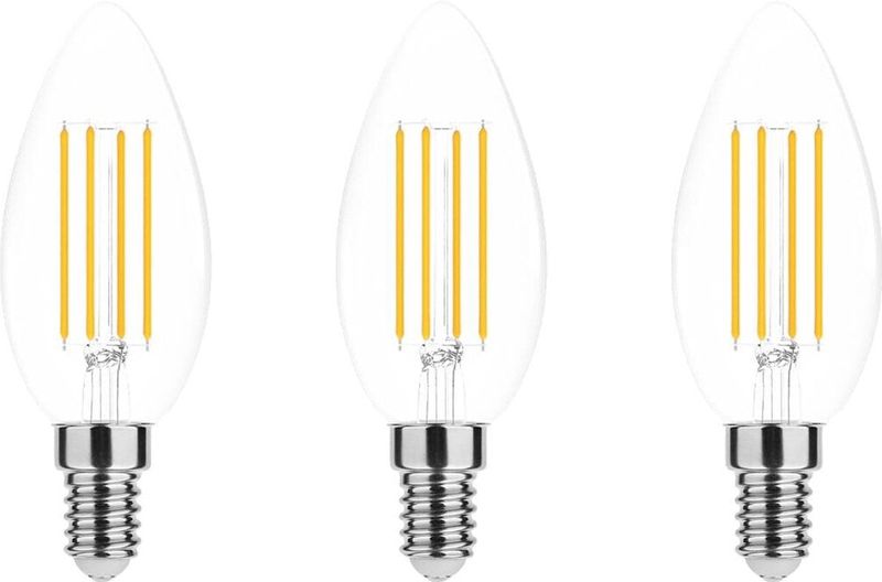 Modee - E14 LED Lamp - Neutraal Wit - LED Filament Kaarslamp B35 - 7W - 806lm - Vervangt 60W Halogeen Gloeilamp - 3 stuks