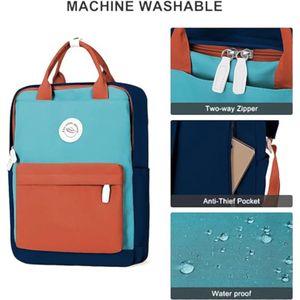 Schoolrugzak voor meisjes tieners waterdichte schooltas voor school casual dagrugzak School Rugzak jongens 14 inch Laptop Rugzak licht schooltassen rugzak voor werk college boekentas reizen rugzak