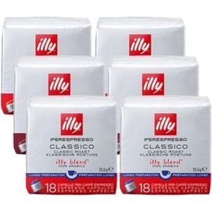 illy - Iperespresso koffie home classico Lungo 6 x 18 capsules