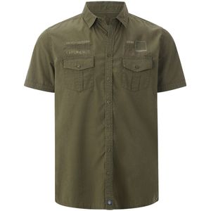 Jan Vanderstorm - ALPRI - Overhemd - Olijf - Korte Mouwen