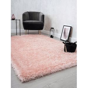 the carpet Willow – Langflor, hoogpolig vloerkleed, voor woonkamer en slaapkamer, modern, zacht, Rose, 160 x 230 cm