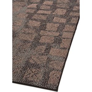 Blocks - Vloerkleed - Donkerbruin Beige - 100% Recycle - 200x300cm