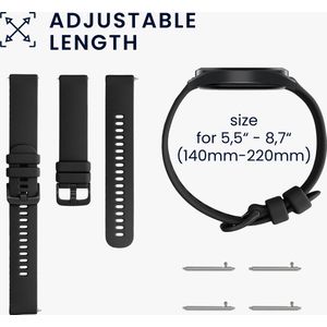 kwmobile 2x armband geschikt voor Garmin Venu Sq Music / Sq - Bandjes voor fitnesstracker in zwart / wit