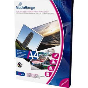 Foto Papier MediaRange mat coated A4 250g 50 Pag. Dual