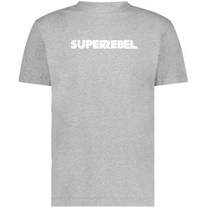 SUPERREBEL® GEAR Shirt 'Keanu'  grijs gemêleerd / wit