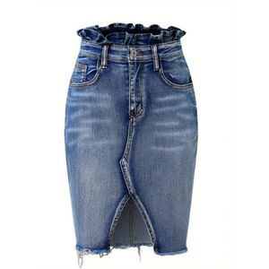 Nivard Spijkerrok - Rok - Jeansrok Dames - Denim - Spijkerjurk - S