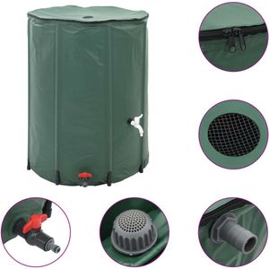 Inklapbare Watertank - 500L - Groen Inklapbare Watertank - Wateropslag - Tuinset - Regenwateropvang - Groene Watertank