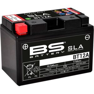 Bs Battery - Bt12A - AGM-accu - Zwart - Onderhoudsvrij