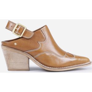 Bronx - next-low-kole - Slippers - Bruin - Leer - 7 cm Hak