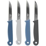 Excellent Houseware keukenmesjes/aardappelschilmesjes - 4x - RVS - 16 cm