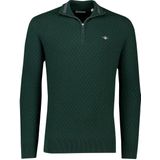 GANT - Micro Texture HZ - Tartan Green - Sweater