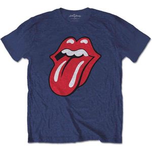The Rolling Stones - Classic Tongue Kinder T-shirt - Kids tm 14 jaar - Blauw