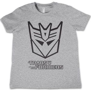 Transformers Decepticon Monotone Kids T-Shirt Heathergrey-4 Jahre