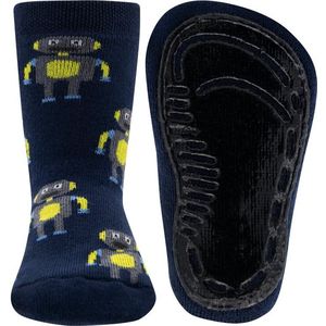 Antislipsok Ewers Donkerblauw met Grijze Robots-23/24