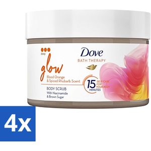 Dove Bath Therapy Glow Bodyscrub 295 ml - Voordeelverpakking - 4 stuks