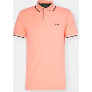 BOSS Paul Curved Polo Open Red