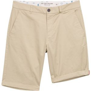 Regular fit korte chino van katoenmix