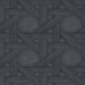 Riviera Maison RM Wallpaper Jepara blue - Vinyl, Non-Woven Backing - Blue - 9.2x53.5x8.3 cm