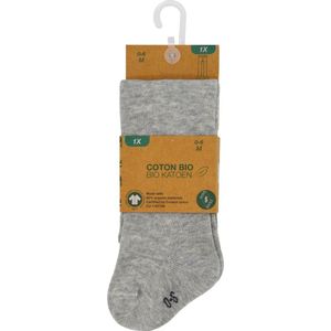 Babypanty-0-6 mnd- lichtgrijs- hoogwaardig katoen- baby maillot- broekkousen baby