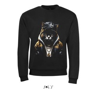 Sweatshirt 2-174 Gangster kat 3073 - 3xL, Zwart