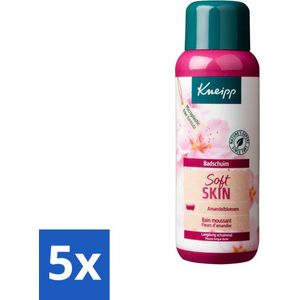 Kneipp - Badschuim - Amandelbloesem - Voor droge en gevoelige huid - 400 ml - Bulkverpakking - 5 stuks