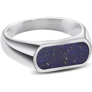 Arkai - Heren - Edelsteen Ringen - Lapis Lazuli-steen - Staal
