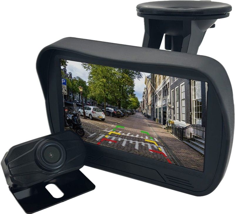 ProRide - K4301 - Achteruitrijcamera - 4.3 Inch LCD Scherm - 12-24V - Nachtzicht en Waterbestendig