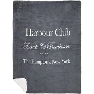 plaid harbour club grijs 150x200cm