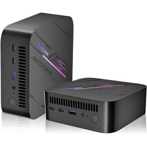 Blackview MP100 - Mini PC - Zwart - 16 GB DDR4 - 512 GB M.2 SSD - AMD Ryzen 5 7430U - Tot 4,3 GHz - Windows 11 Pro