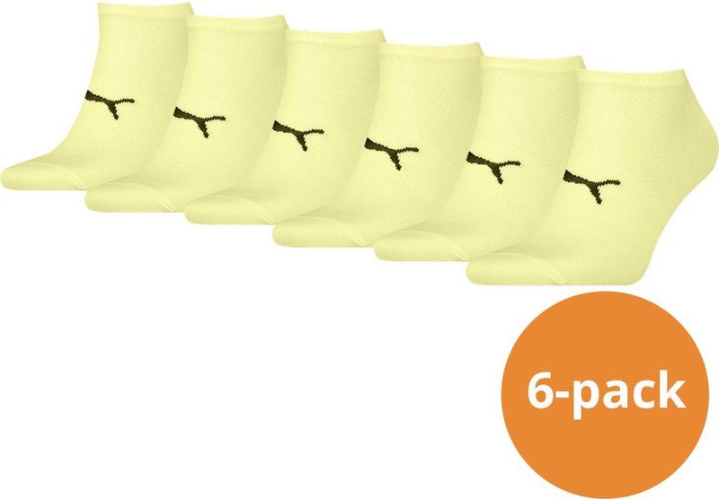 Puma - Sport Sneakersokken Light - Geel - 6-pack