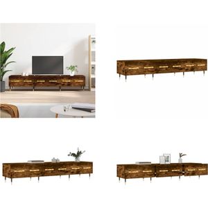 vidaXL Tv-meubel 150x36x30 cm bewerkt hout gerookt eikenkleurig - Tv-meubel - Tv-meubelen - Tv Kast - Opbergkast