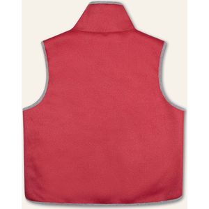 Cees bodywarmer 20 Combi teddy jacquard with fake leather red Red: 122/7yr