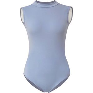 Elegante Mouwloze Danspak voor Dames - Ballet Shirt met Opstaande Kraag