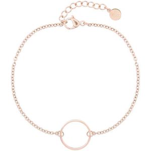 Mint15 Armband 'Infinity Ring' - Roségoudkleur RVS/Stainless Steel