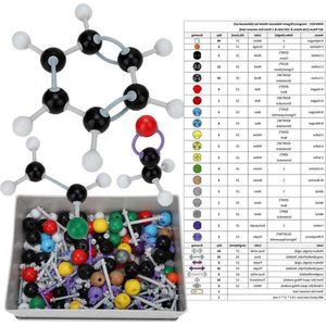 267Pcs Moleculair Chemie Model Kit - Anorganische en Organische Structuren - Moleculair Bouwpakket voor Leerkrachten .