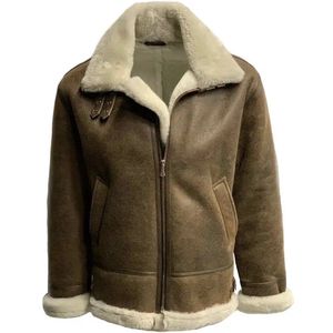 Heren lammycoat -100 procent echt lams vacht - siberië - M