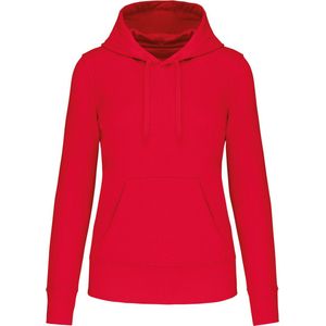Kariban Ecologische damessweater met capuchon K4028 - Red - XL