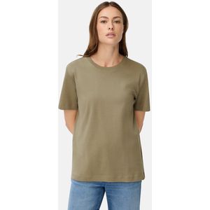 camel active T-Shirt van puur katoen - Maat womenswear-S - Licht kaki