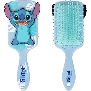 Disney - Stitch Haarborstel - Blauw - Ontwarringsborstel - Borduurdesign