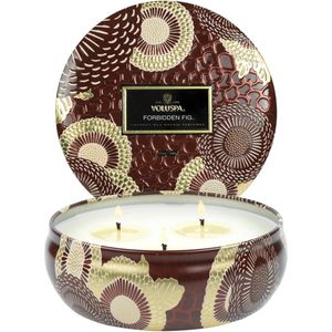 Voluspa Forbidden Fig 3-Wick Tin Candle